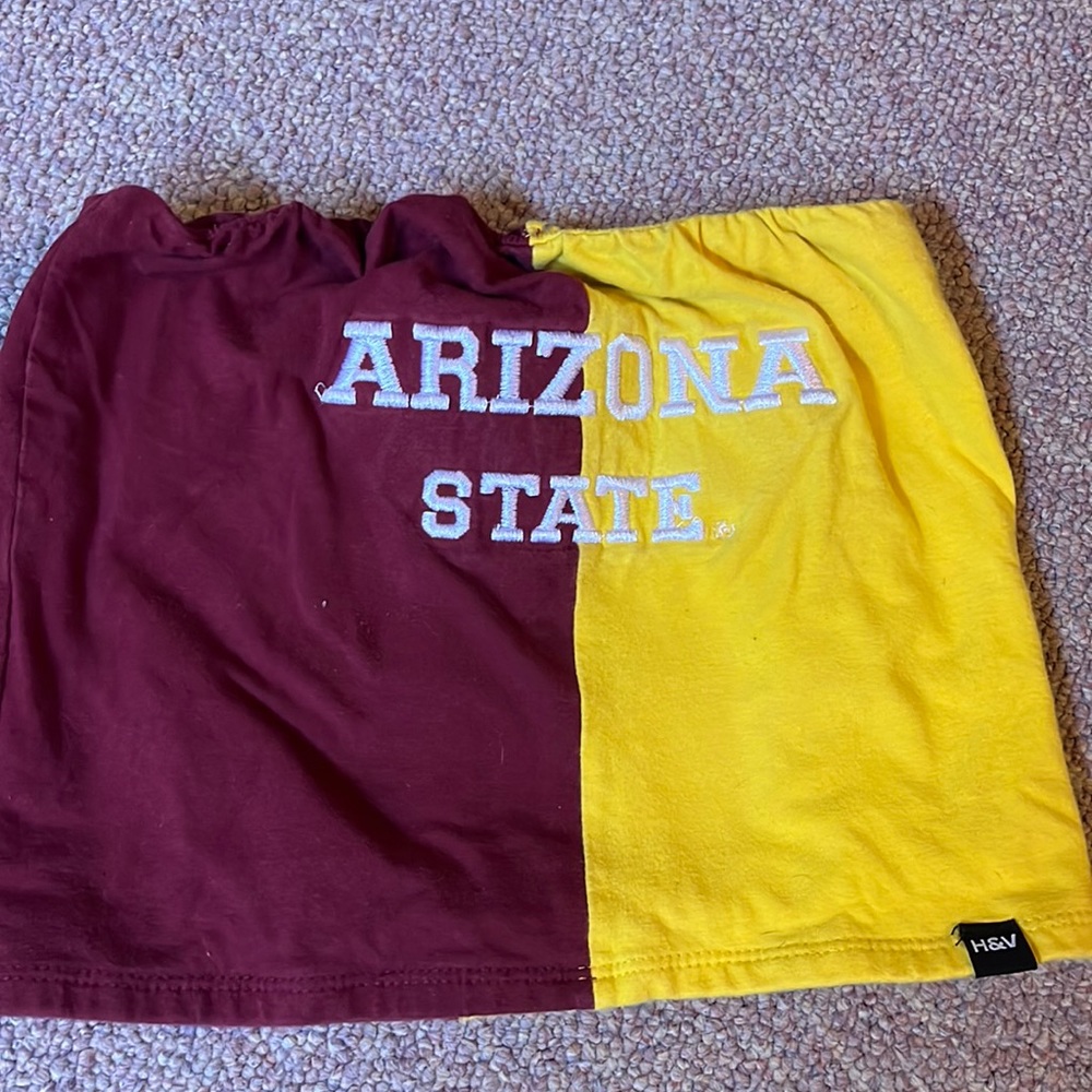 Hype and Vice ASU two tone tube top size medium